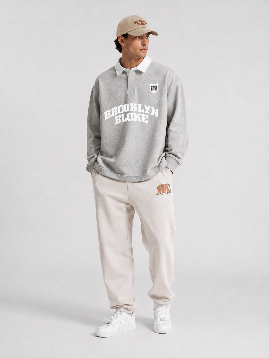 BB Varsity Rugby Shirt - Heather Grey