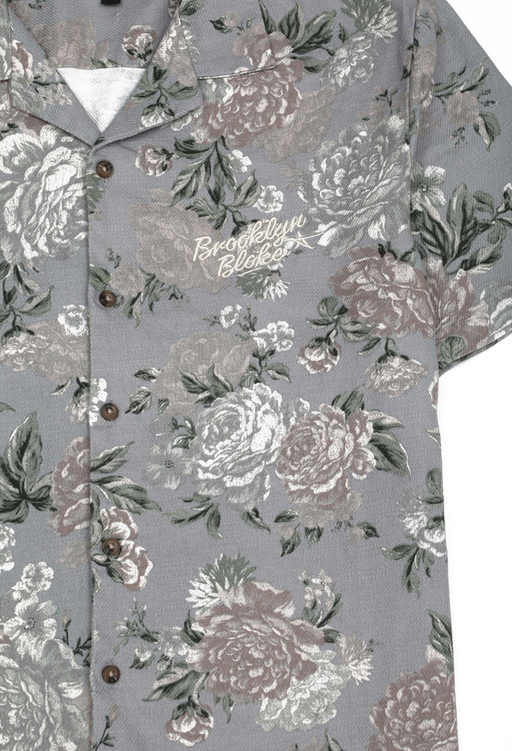SCRIPT FLORAL S_S SHIRT