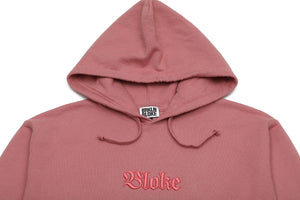 Old English Embroidered Hoodie - Mauve