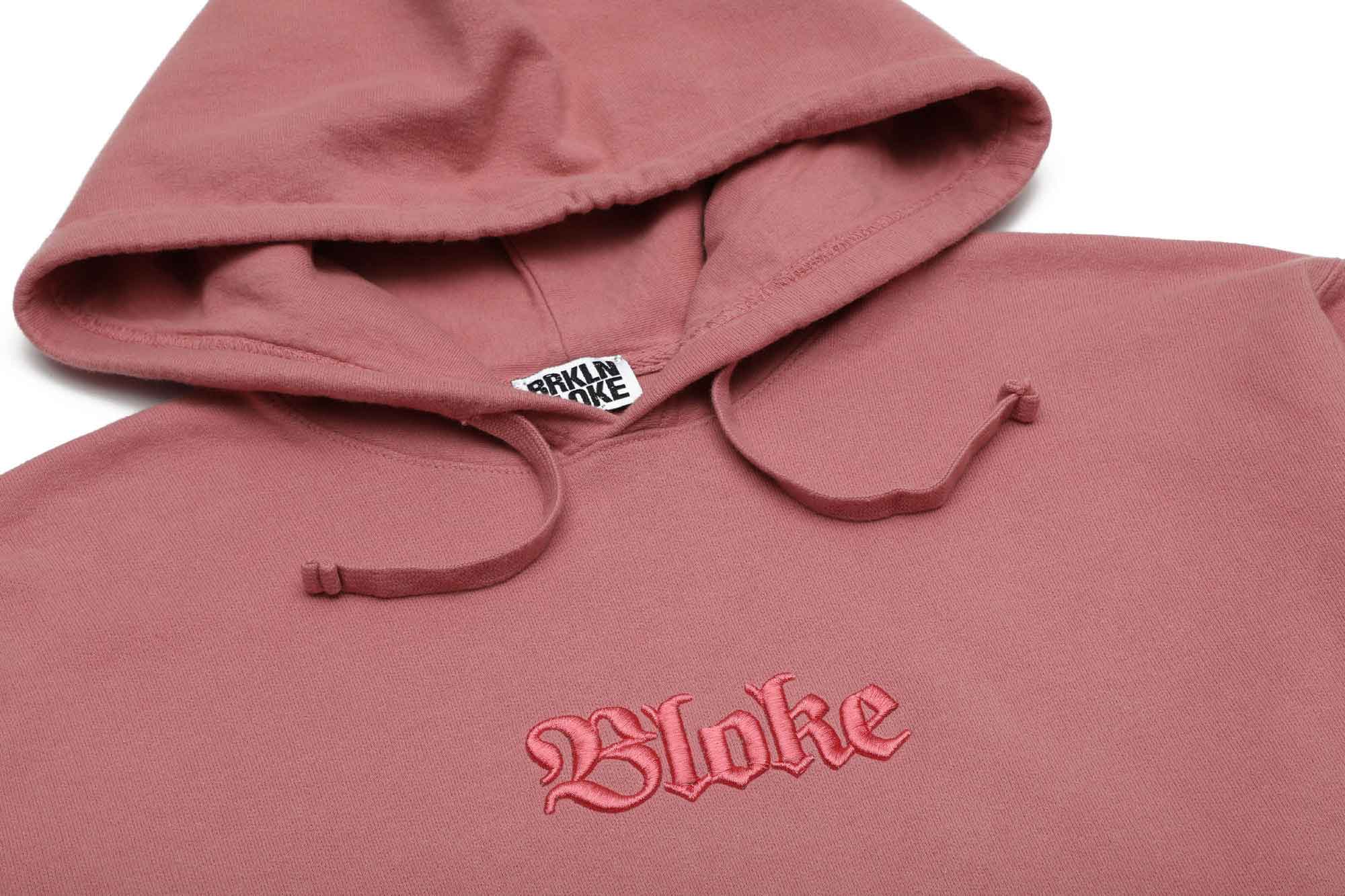 Old English Embroidered Hoodie - Mauve