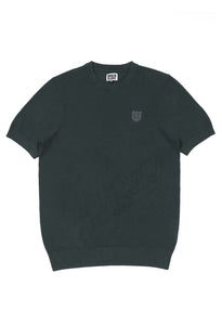 Shield Short-sleeve Knit Tee - Forest Green