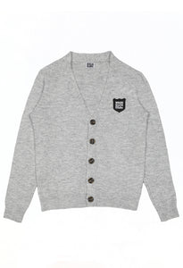 Shield Soft Knit Cardigan - Grey
