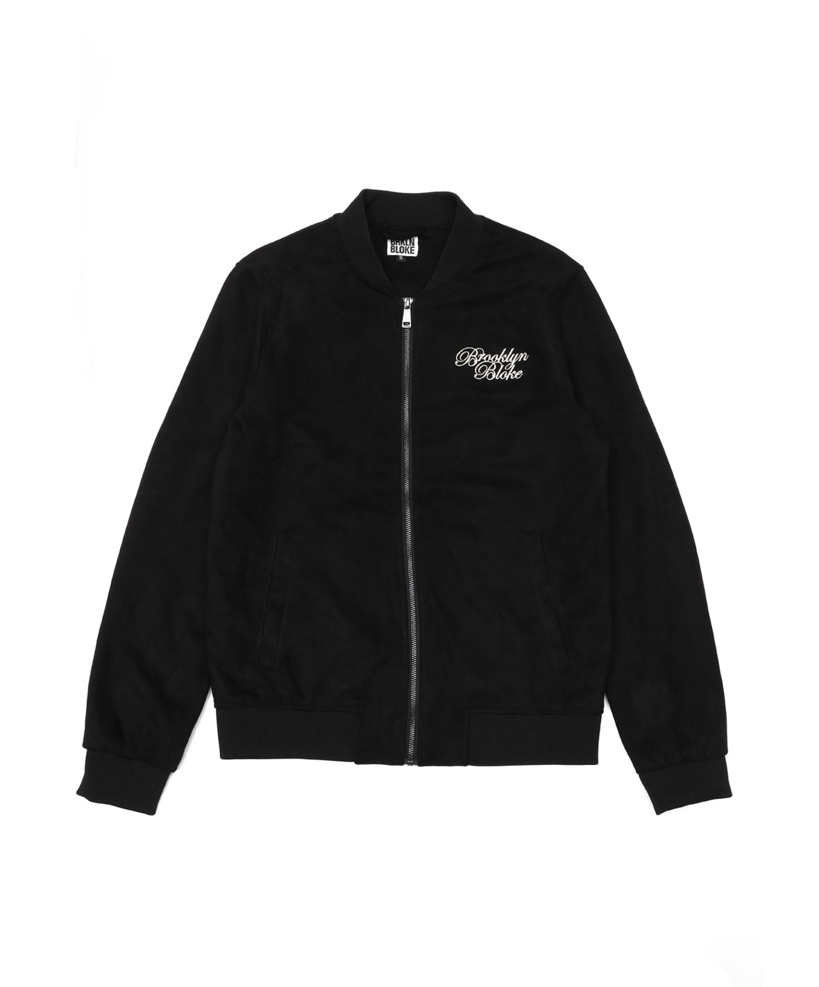 Vintage Faux Sued Bomber Jacket